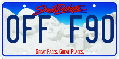 SD license plate 0FFF90