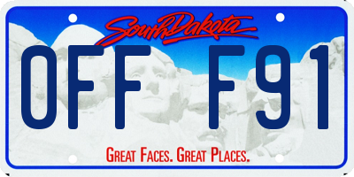 SD license plate 0FFF91