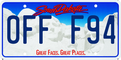 SD license plate 0FFF94