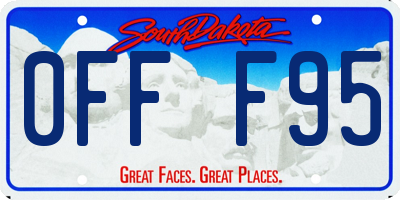 SD license plate 0FFF95