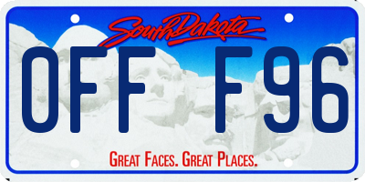 SD license plate 0FFF96