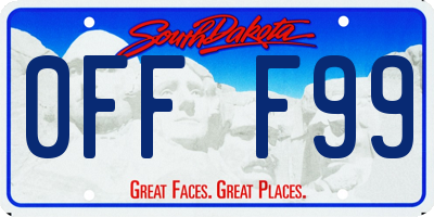 SD license plate 0FFF99