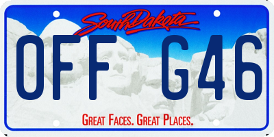SD license plate 0FFG46