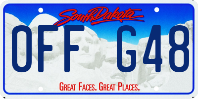 SD license plate 0FFG48