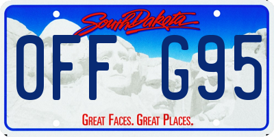 SD license plate 0FFG95