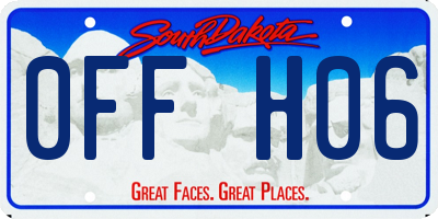 SD license plate 0FFH06
