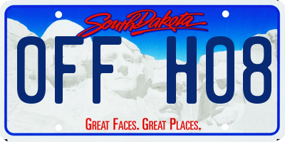 SD license plate 0FFH08