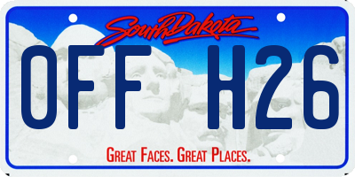 SD license plate 0FFH26