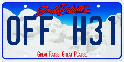 SD license plate 0FFH31