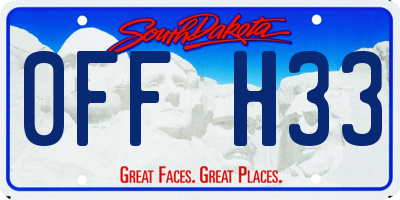 SD license plate 0FFH33