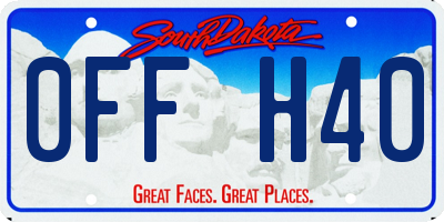 SD license plate 0FFH40