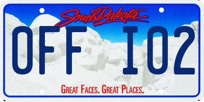 SD license plate 0FFI02