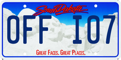 SD license plate 0FFI07