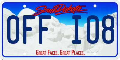 SD license plate 0FFI08