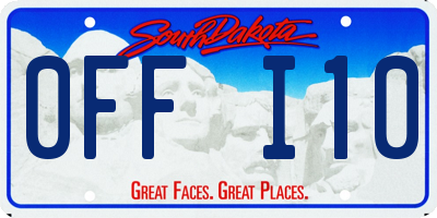 SD license plate 0FFI10