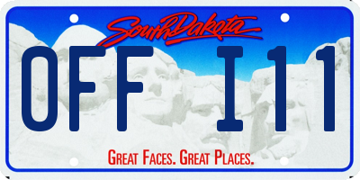 SD license plate 0FFI11