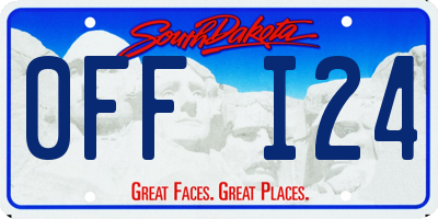 SD license plate 0FFI24