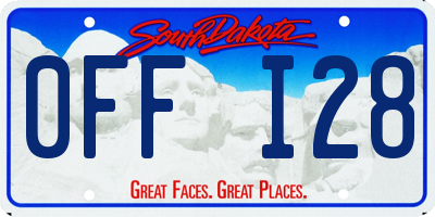 SD license plate 0FFI28