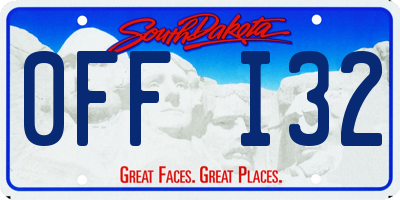 SD license plate 0FFI32