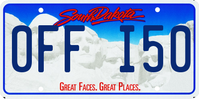 SD license plate 0FFI50
