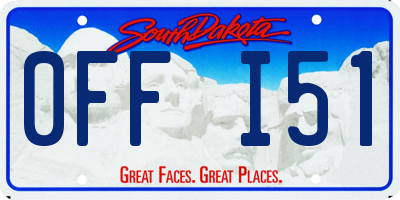 SD license plate 0FFI51