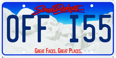 SD license plate 0FFI55