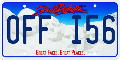 SD license plate 0FFI56