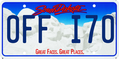 SD license plate 0FFI70