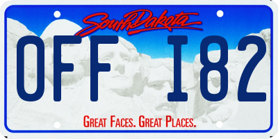 SD license plate 0FFI82