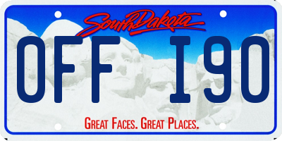 SD license plate 0FFI90