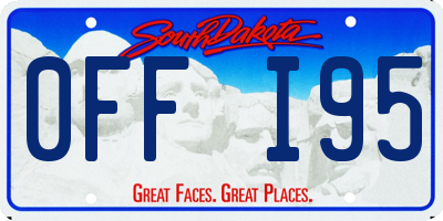 SD license plate 0FFI95