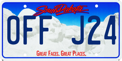 SD license plate 0FFJ24