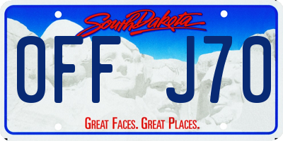 SD license plate 0FFJ70