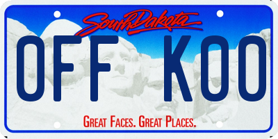 SD license plate 0FFK00