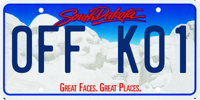SD license plate 0FFK01