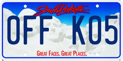 SD license plate 0FFK05