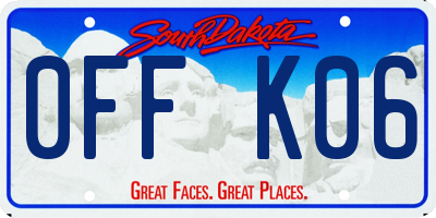 SD license plate 0FFK06
