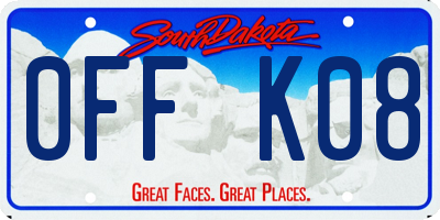 SD license plate 0FFK08