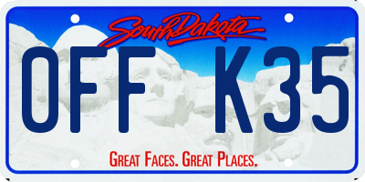 SD license plate 0FFK35