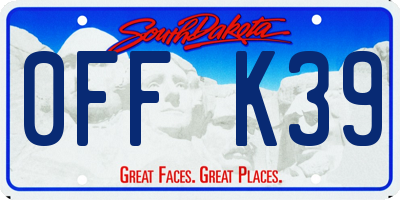 SD license plate 0FFK39