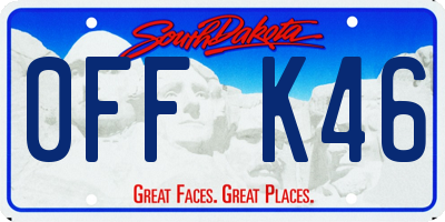 SD license plate 0FFK46