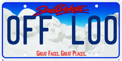 SD license plate 0FFL00