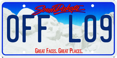 SD license plate 0FFL09