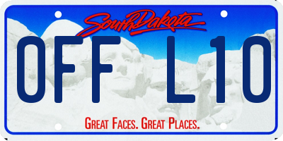SD license plate 0FFL10