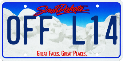 SD license plate 0FFL14