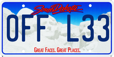 SD license plate 0FFL33
