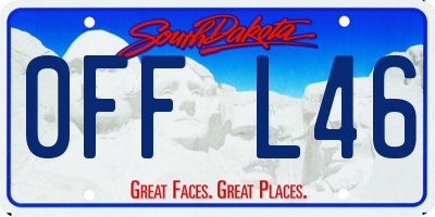 SD license plate 0FFL46