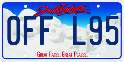 SD license plate 0FFL95