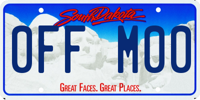 SD license plate 0FFM00