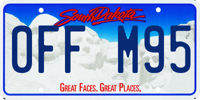 SD license plate 0FFM95